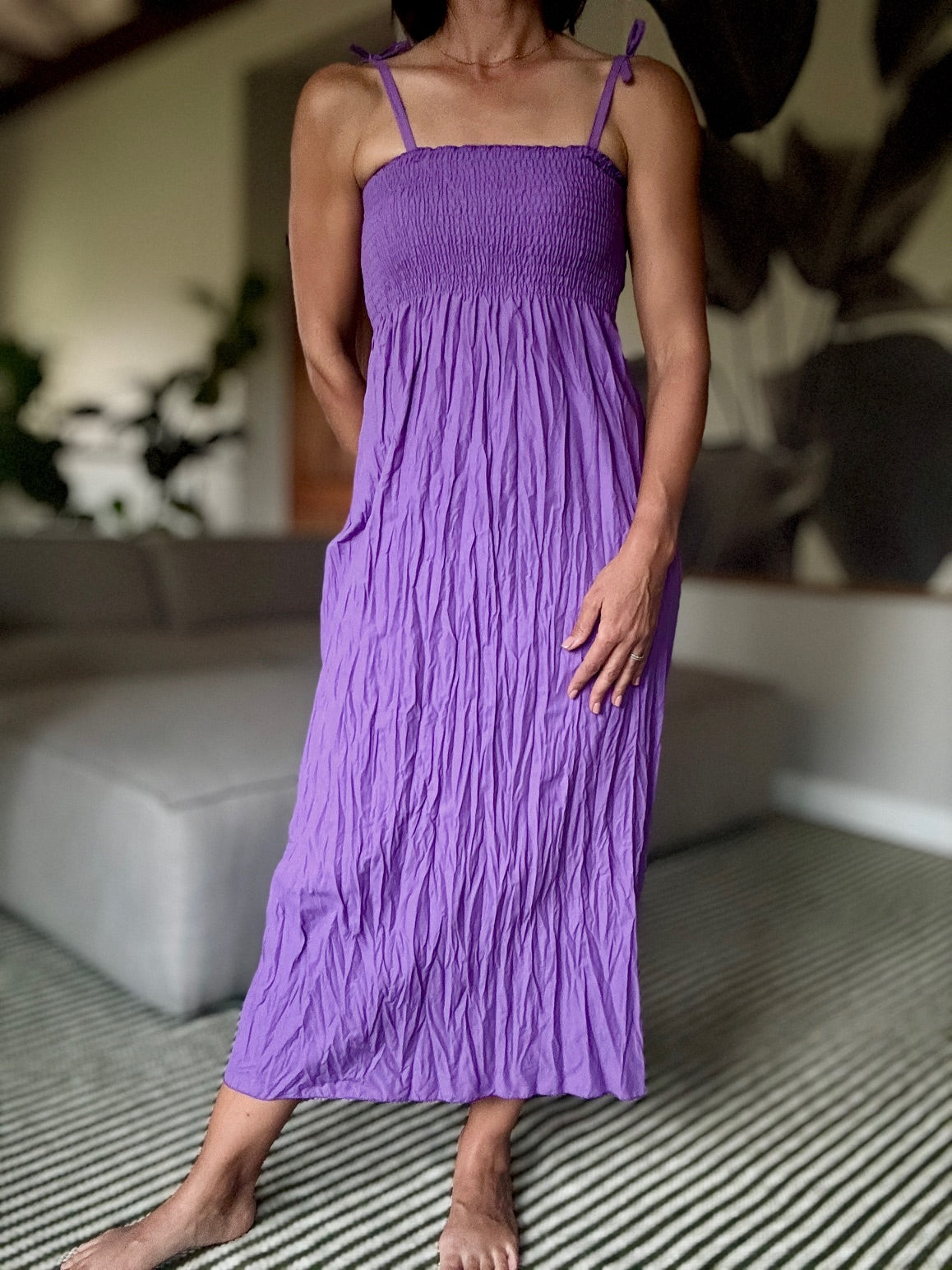 Shoulder Tie Dress - iszi ONLINE