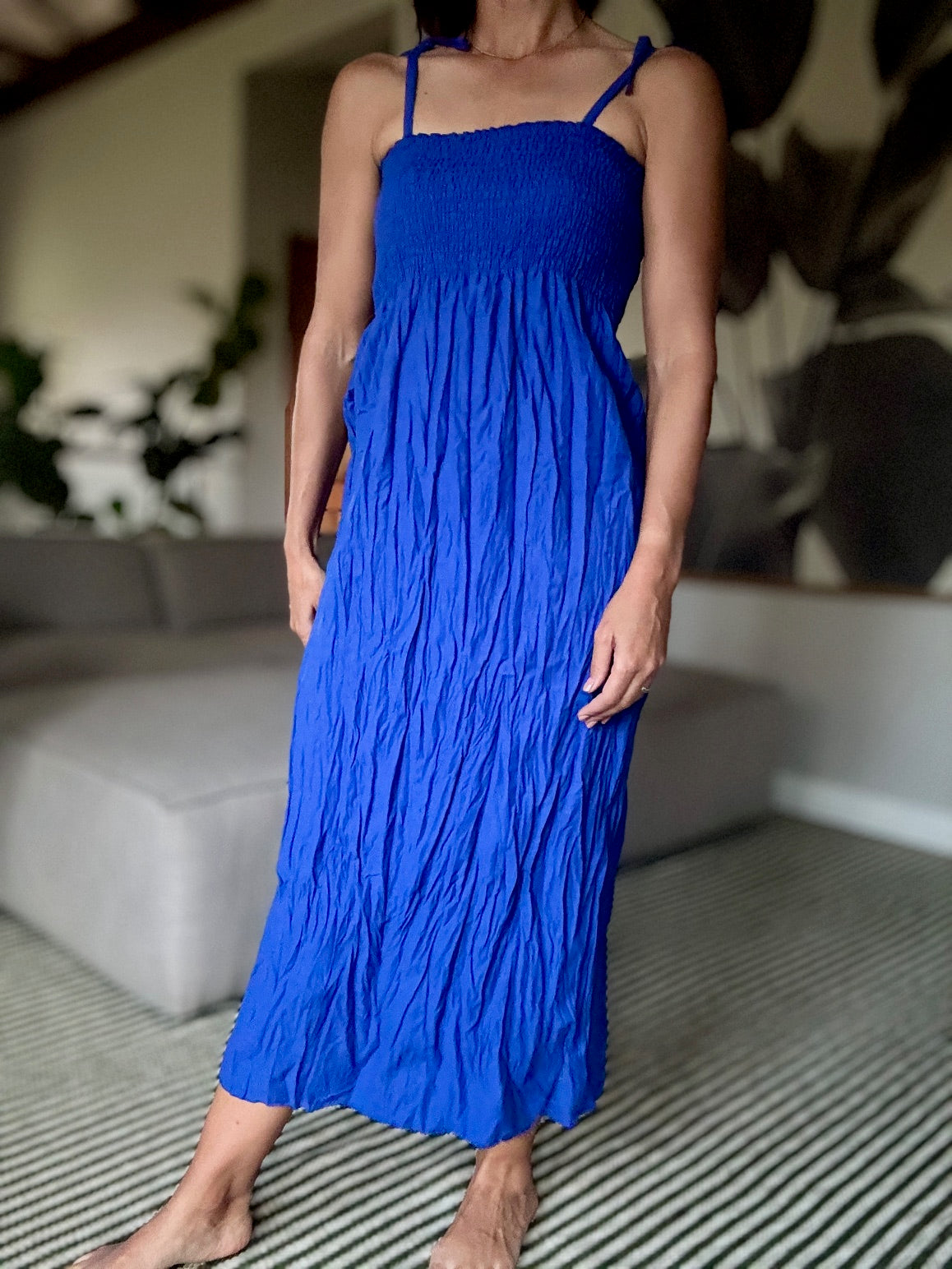 Shoulder Tie Dress - iszi ONLINE
