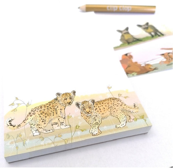 Leopard Magnetic Notepad - iszi ONLINE