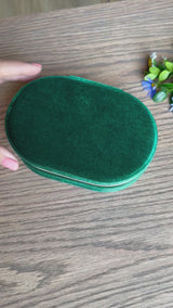 Green Velvet Jewellery Box