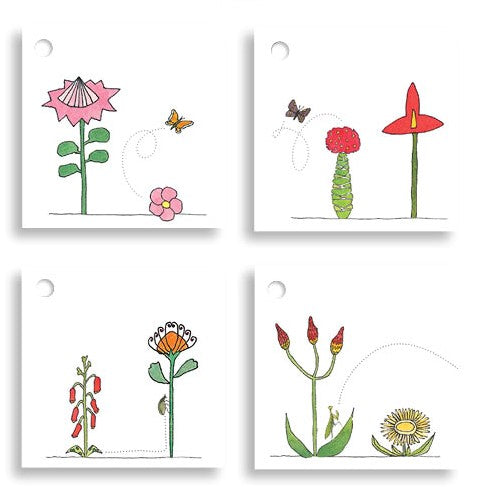 Gift tags Flowers