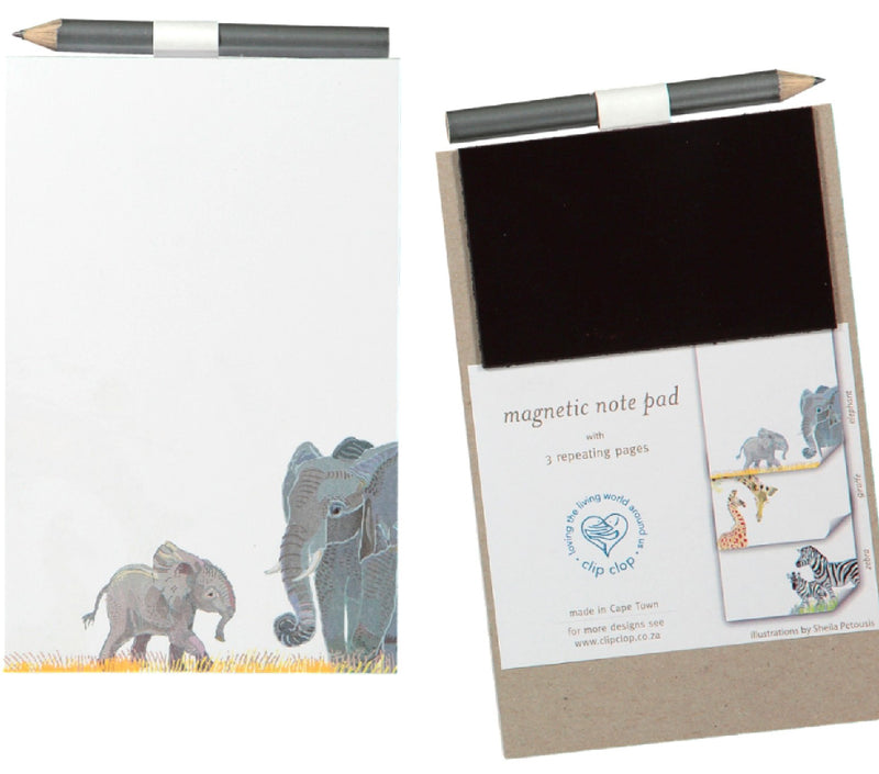 Magnetic Notepad - Elephant