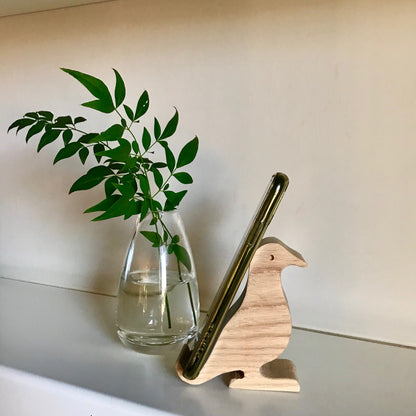 Wood Phone Stand - Bird - iszi ONLINE