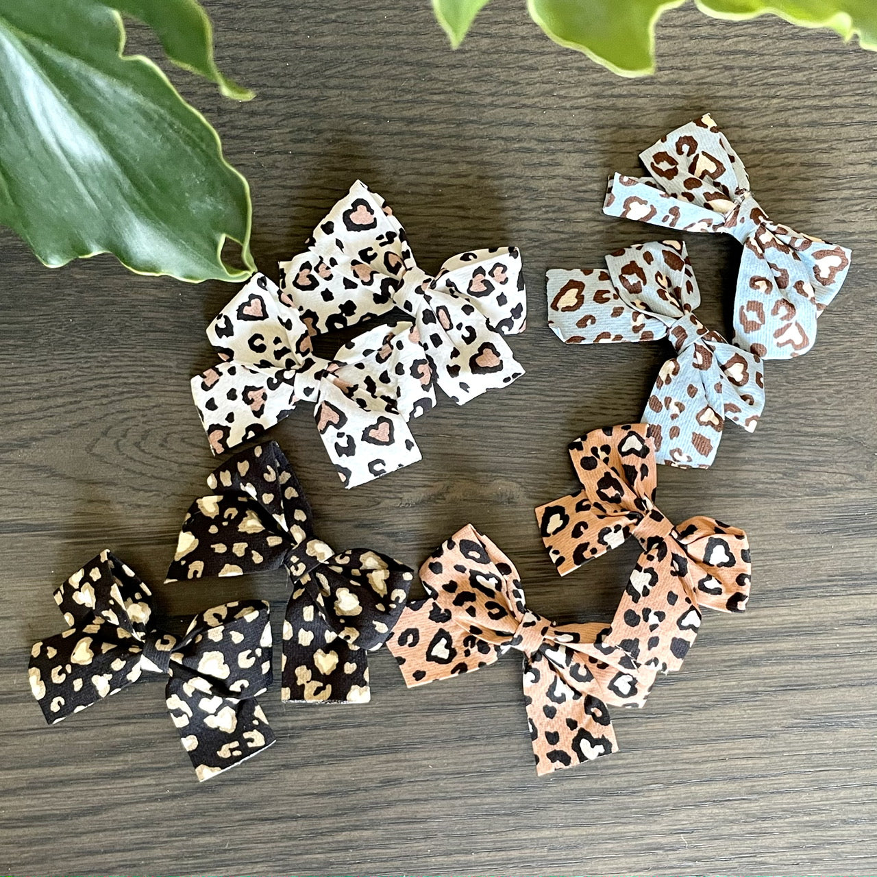 Girls Leopard Print Hair Clips - iszi ONLINE