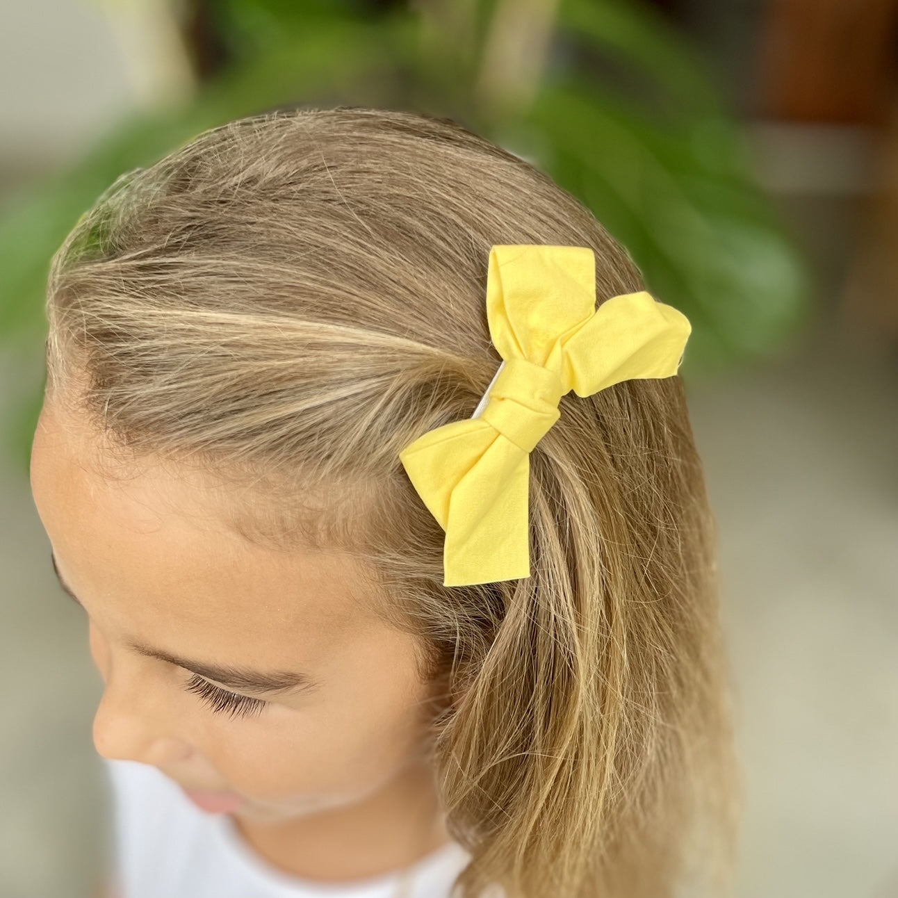 Girls Hair Clips- Yellow Floral - iszi ONLINE