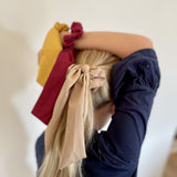 Yellow, Red, Nude Hair Scrunchies 