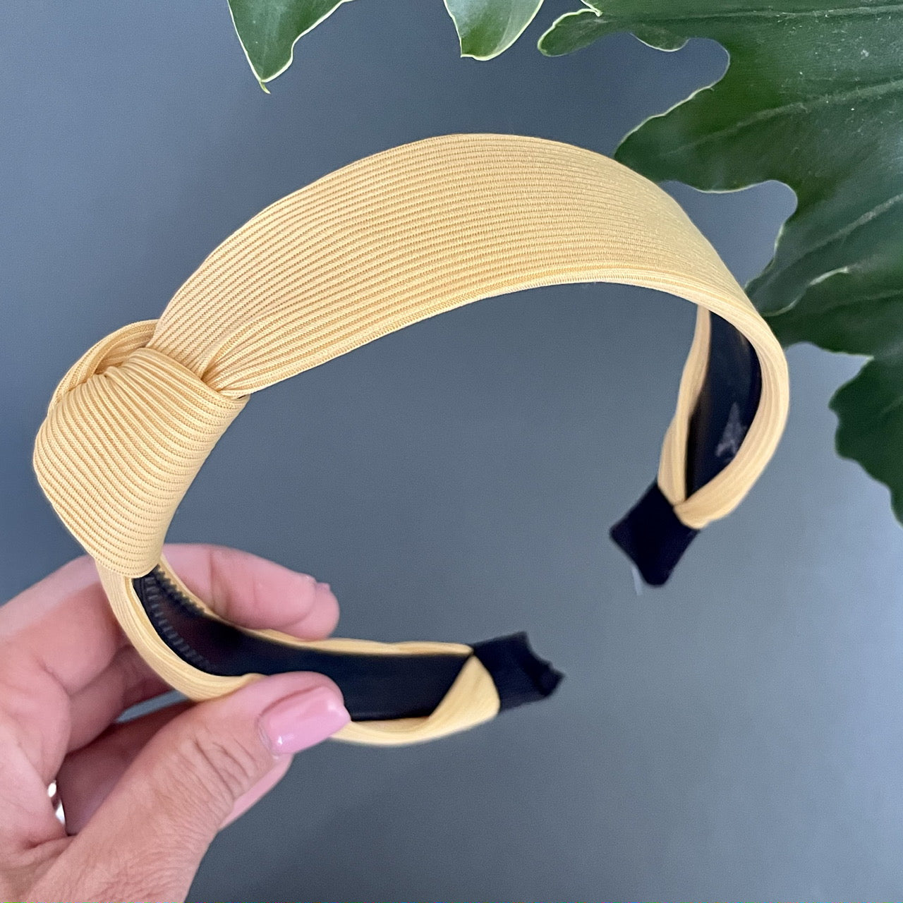 Yellow Knot Alice Band