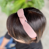 Light Pink Alice Band on Head