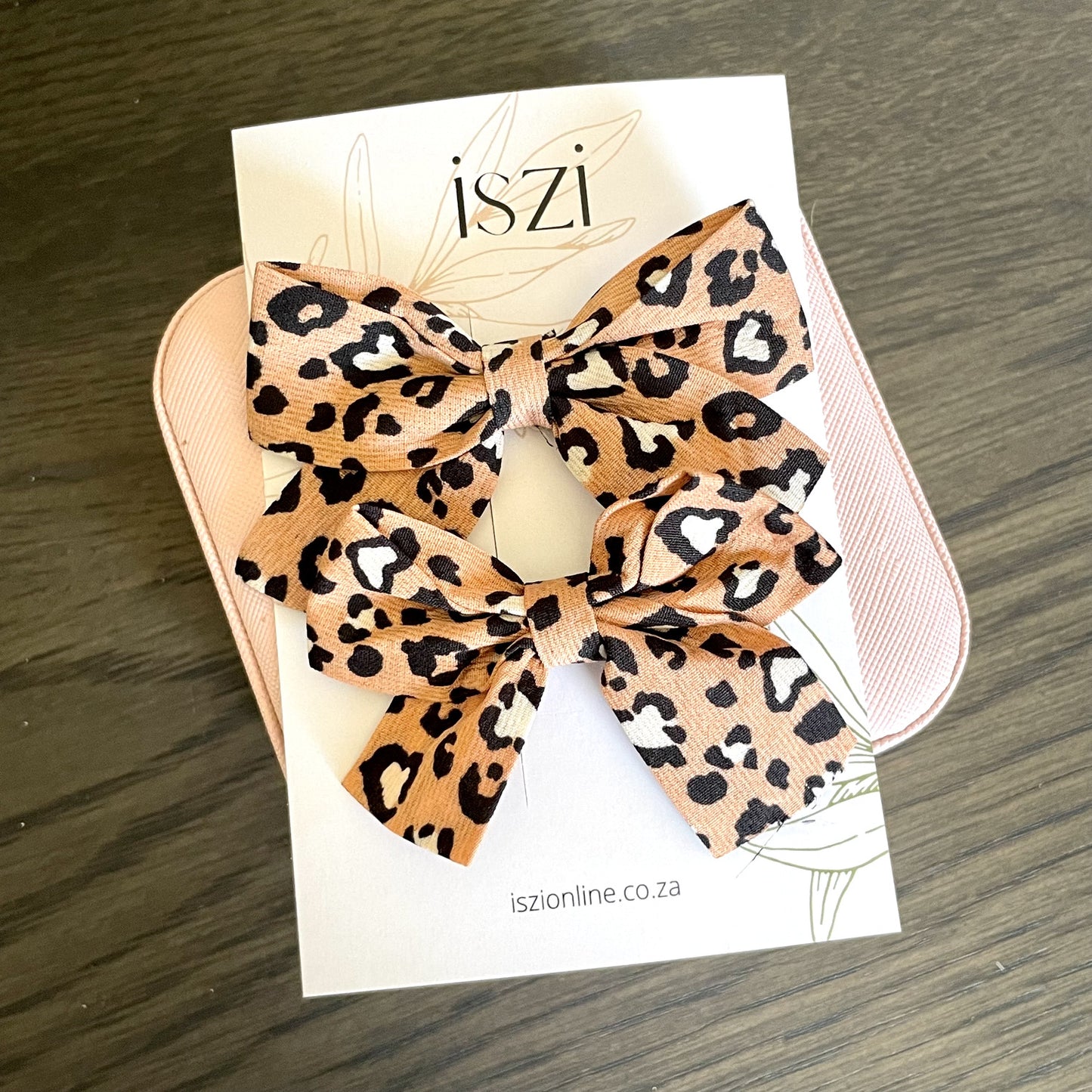 Girls Leopard Print Hair Clips - iszi ONLINE