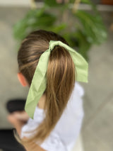 Light Green Bow Hair Tie