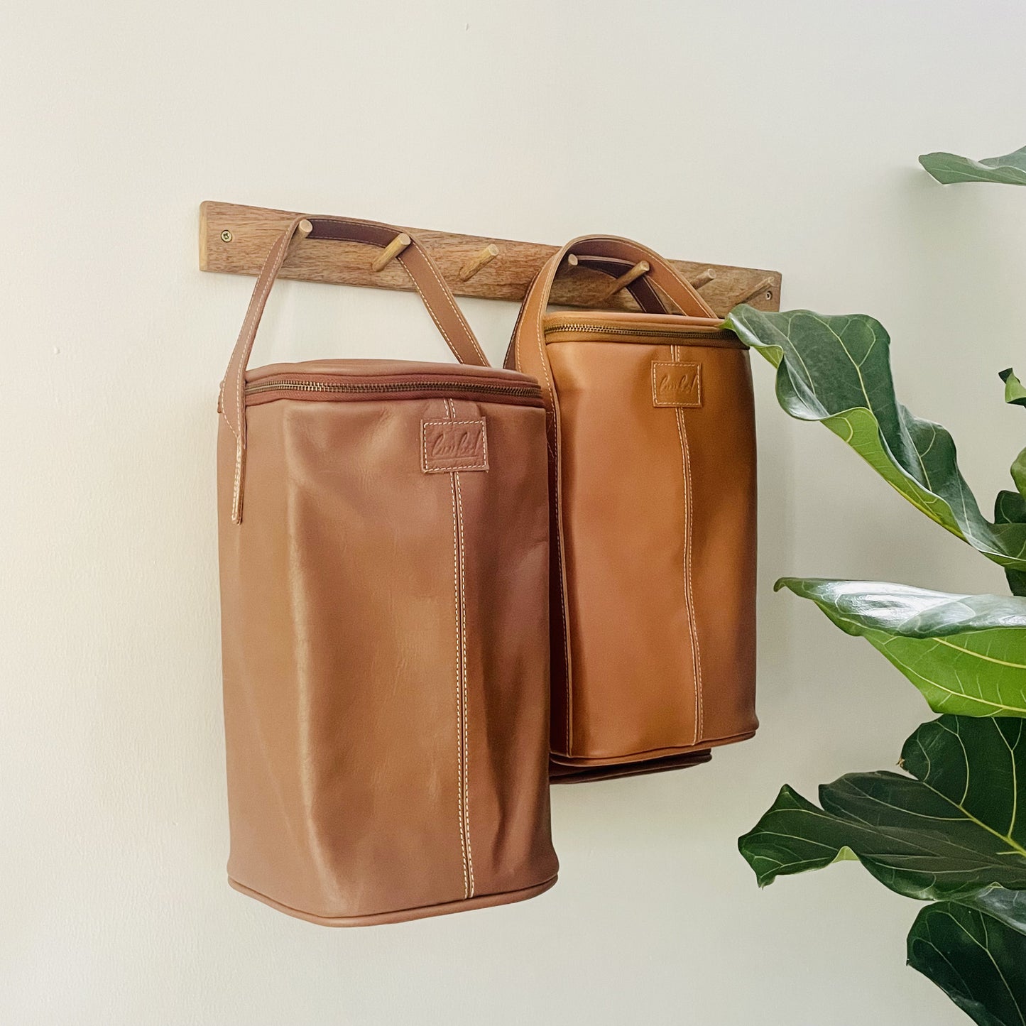 Leather Wine Cooler - 4 Bottles and Leather wine Cooler - 2 Bottles