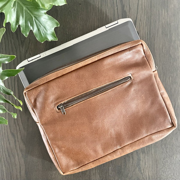 Toffee Leather Laptop Sleeve