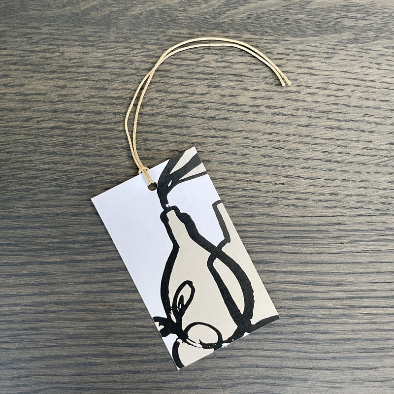 Abstract vase gift tag