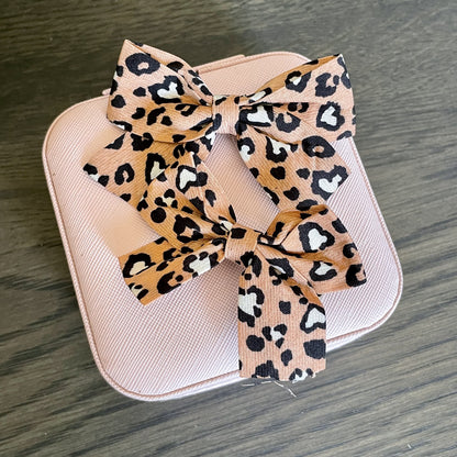 Girls Leopard Print Hair Clips - iszi ONLINE