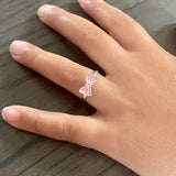Girls Pink Bow Ring