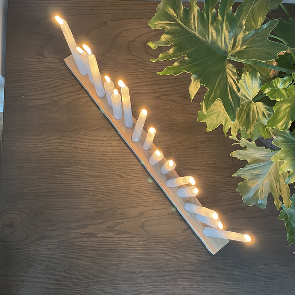Bright and Beautiful Solid Wood Candle holder