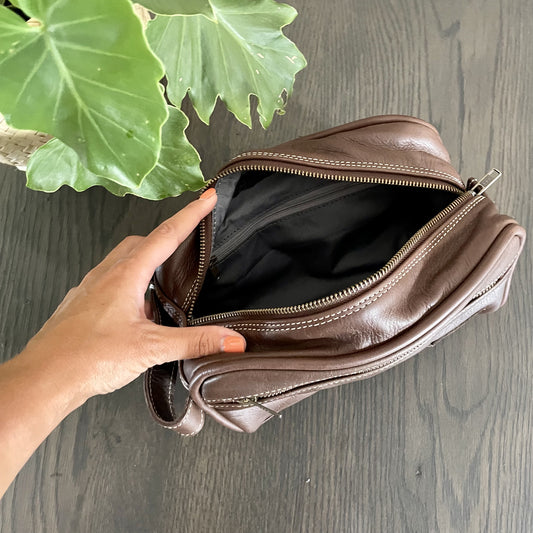 Jonty Leather Vanity Bag - iszi ONLINE