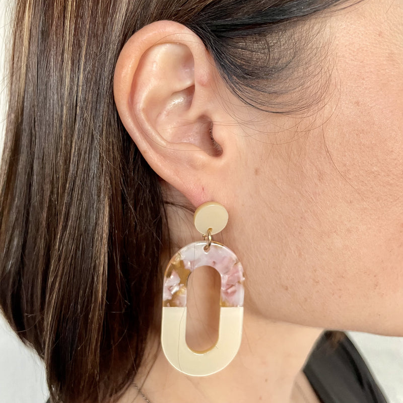 Perspex Dangling Earrings