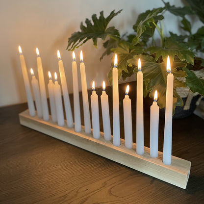 Solid Oak  Candle holder