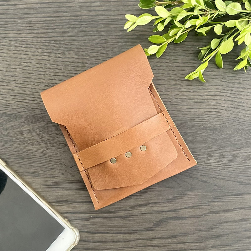 Leather Cellphone Charger Pouch