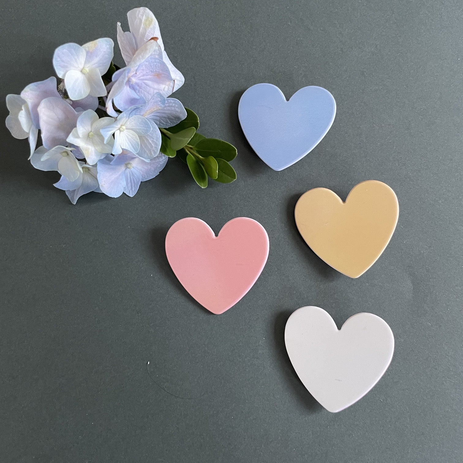 heart hair clips