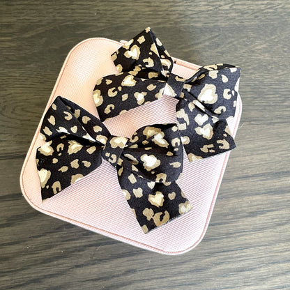 Girls Leopard Print Hair Clips - iszi ONLINE