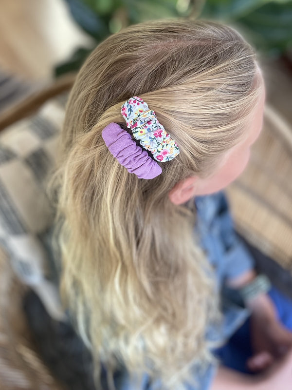 Girls Floral Hair Clips set of 2