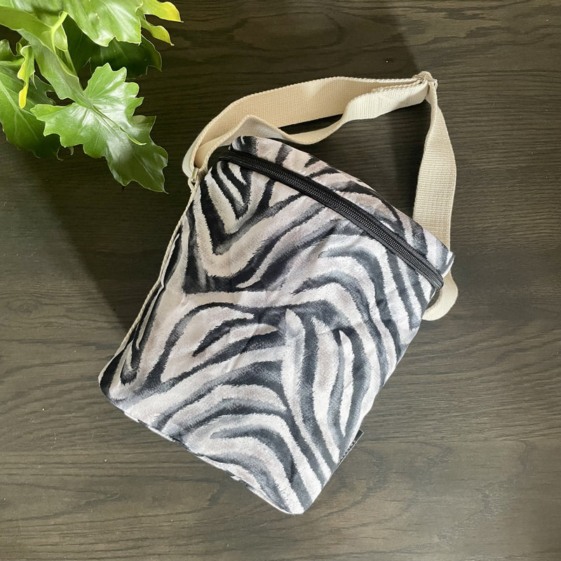 Tall Cooler in Serengeti Zebra Print