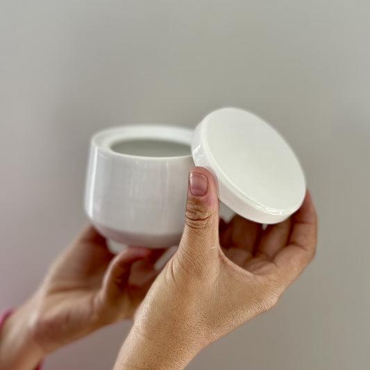 Sugar Pot in white Gloss