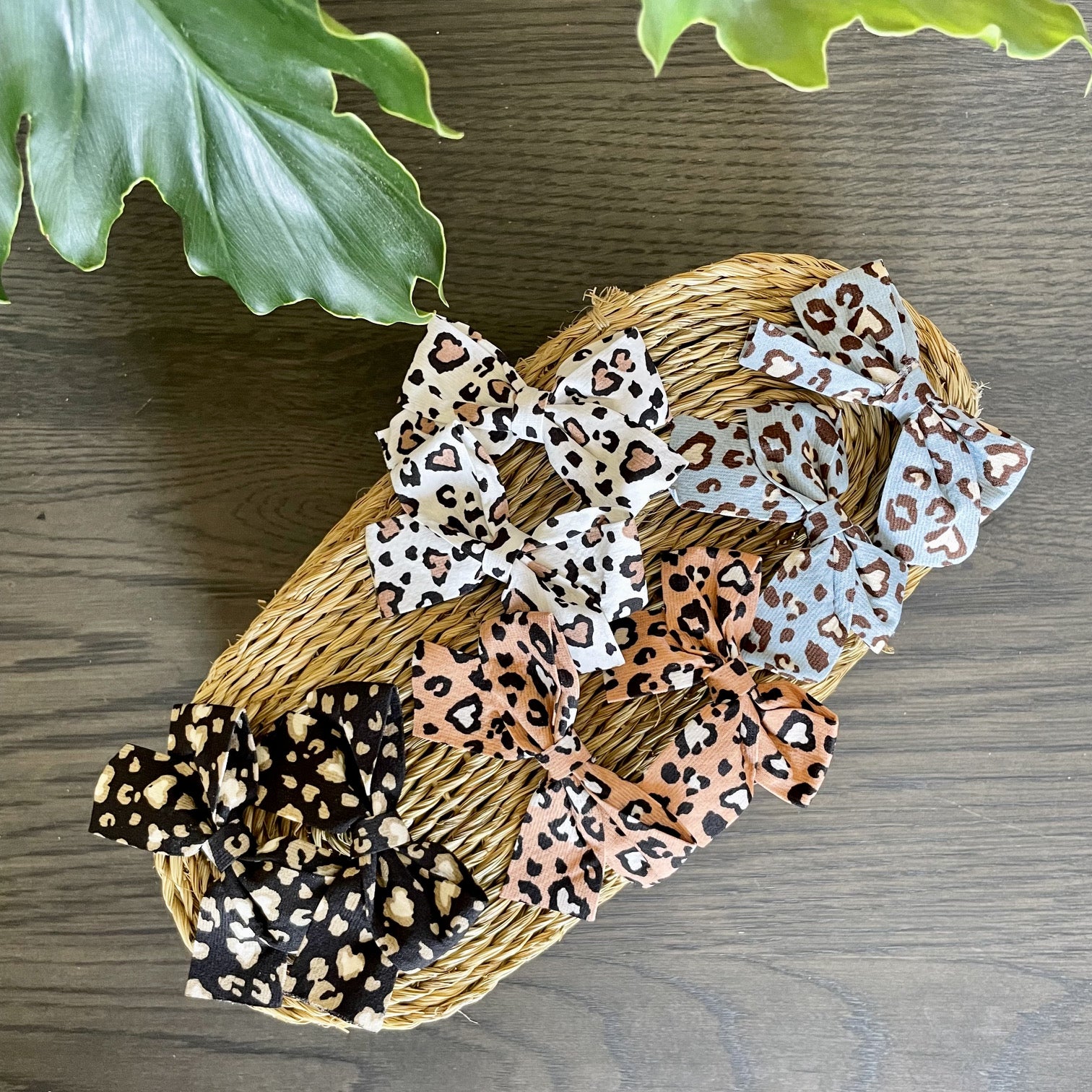 Girls Leopard Print Hair Clips - iszi ONLINE