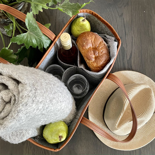 Velt Picnic Bag - Botanical Leaves - iszi ONLINE