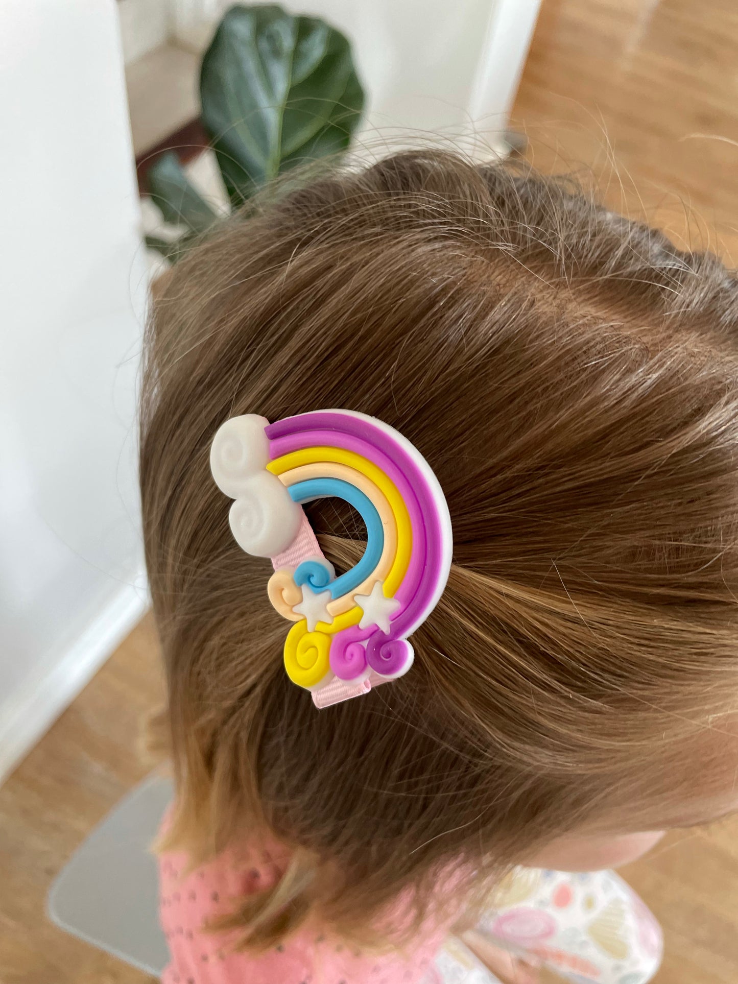 Girls Cartoon Hair Clips - Rainbow, Cloud, Lolly - iszi ONLINE