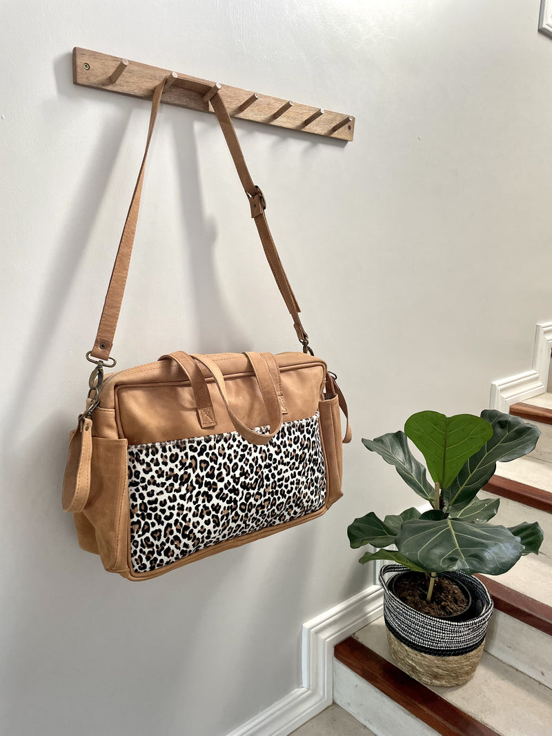 Leopard Print Leather Bag