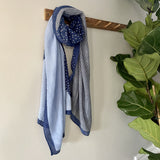shades of blue scarf