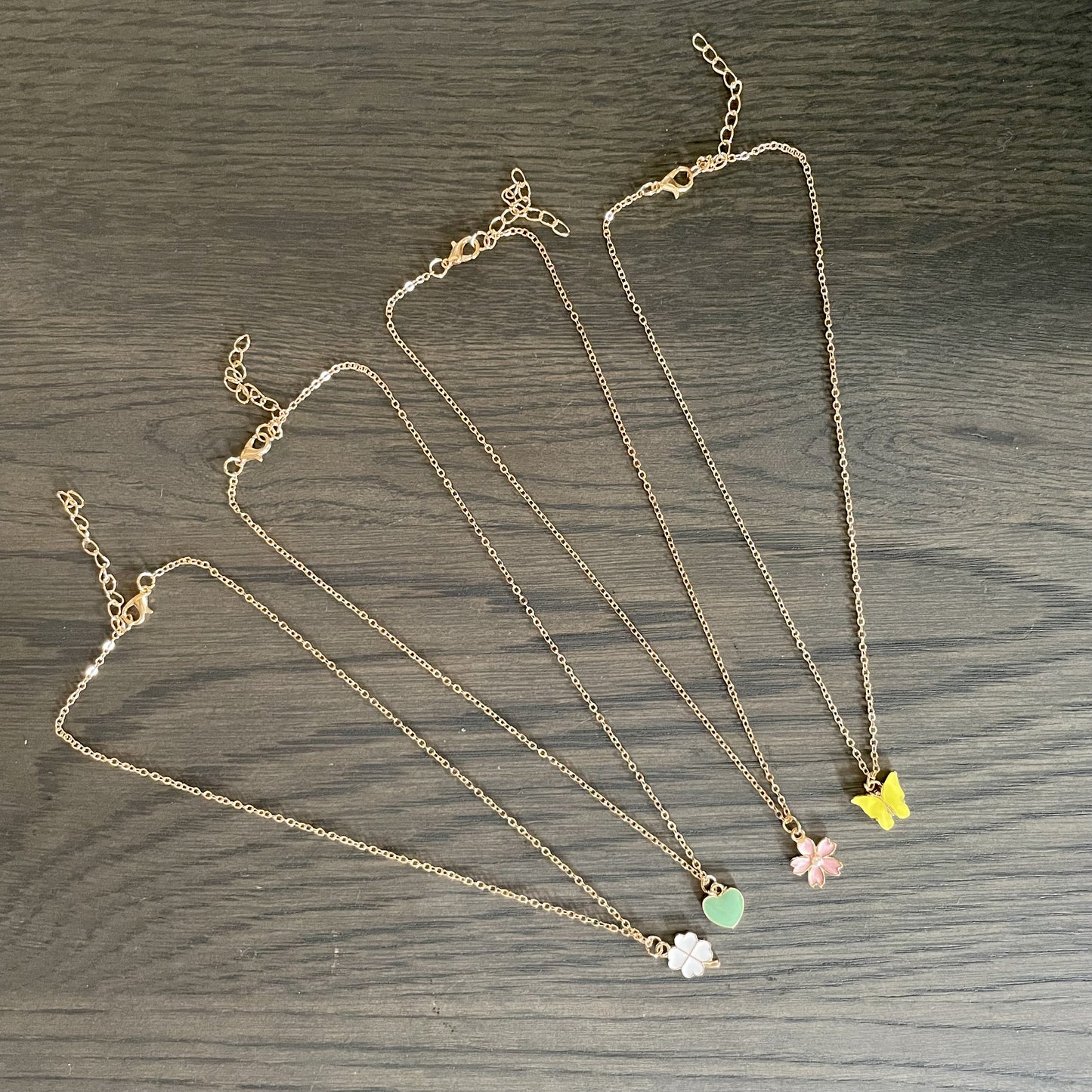 Girls charm necklaces